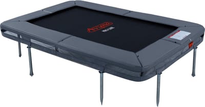 Avyna InGround Trampoline 275x190 cm – Rechthoekig – Grijs – Extra Stevige Rand – Compact formaat