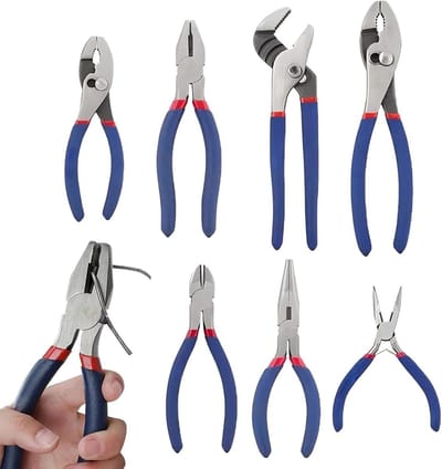 Tangenset - Kleine tangen - Huisreparaties - Slipvrije handgreep - 7-delig - Enkel kenmerk