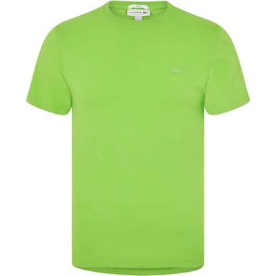 Lacoste Heren Logo Crew Neck Regular T-shirt (Groen)