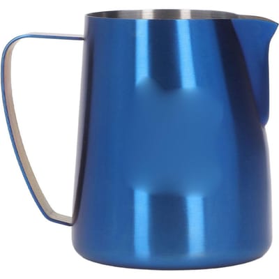 Melkopschuitlepeltje met Adelaarsuitloop Voorkomt Morsen 304 Roestvrijstalen Opschuimbeker met Handvat voor Melk blauw