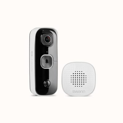 Swann Buddy4K™ Video Deurbel - Slimme Video Deurbel - Inclusief Chime - SwannShield™ AI Voice Assistant - 4K ultra HD video - Accu - Nachtvisie - Geen Abonnement - Inclusief 32GB SD Card