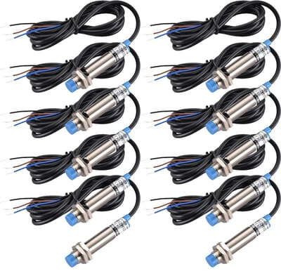 Allecto - Inductieve naderingsschakelaar - 4 mm detectie - Voedingsbeveiliging - Normaal open - Sensor met rode led - Model...