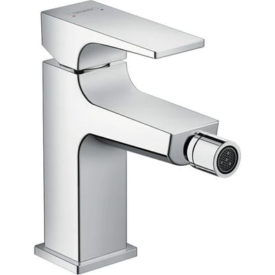 Hansgrohe Metropol single lever bidet mixer with lever handle and push-open waste 32520000