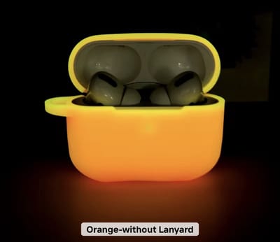 Coverup Hoesje - Geschikt voor AirPods Pro 3 Hoesje - Coverup Siliconen AirPods Case met Sleutelhanger - Oranje