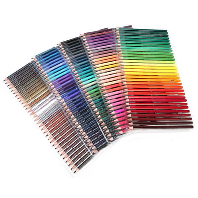 Ensemble de 160 crayons de couleur à base d'huile multicolores et doux pour le dessin d'artistes