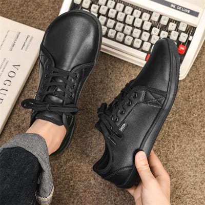 Schoenen met brede teenbox voor blotevoeten voor mannen Minimalistisch Ademend Comfortabel Trail Wandelschoenen 8888 39 zwart