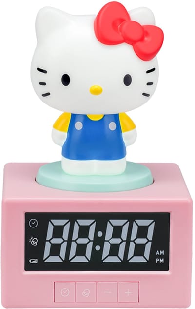 Hello Kitty Light Up Alarm Clock – Officieel Gelicentieerde Sanrio Wekker met Nachtlampfunctie- Paladone