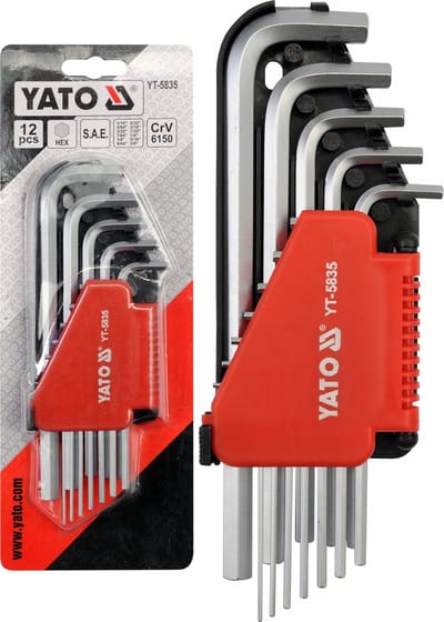 Yato inbussleutelset SAE Lang 12 Delig CrV 6150
