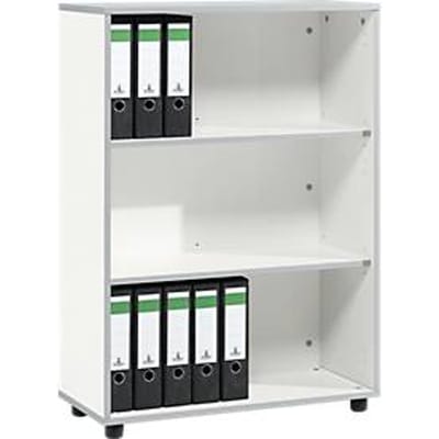 Schäfer Shop Select Open kast MOXXO IQ, hout, 3 vakken, 3 ordnerhoogten, B 801 x D 362 x H 1115 mm, wit