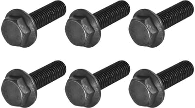 Dailygoody - Flens zeskantige kop schroeven - M12 x 40 mm - 6 stuks voor huisbouw - Volledige schroefdraad - Bevestigingsmiddelen voor diverse to