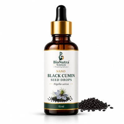 Nano- Black seed | Black Cumin seed drops-vegan dietary/ food supplement, micronutrients-15ml