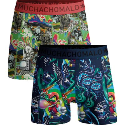 Muchachomalo Boxershort Heren – 2 Pack – 95% Katoen – Heren Ondergoed – Kleding – Stevig Ondergoed – Onderbroeken Heren