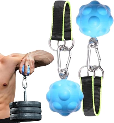 Grip Ballen - Krachtballen - Spierontwikkeling Armen - Verbeterde Slijtvastheid - 8 cm Diameter - Blauw