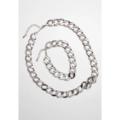 Ketting en armband set Urban Classics basic diamond
