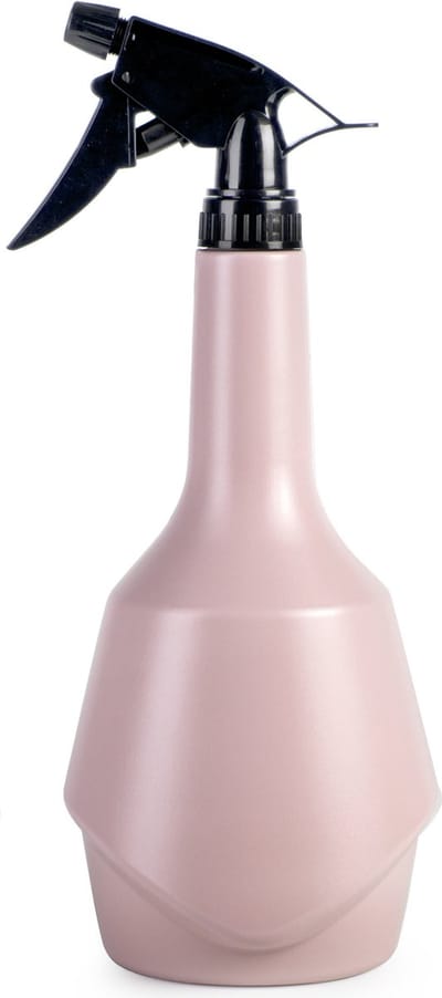 Plasticforte Plantenspuit met een inhoud van 950 ml - roze - verstuiver kop - 30 cm - kunststof