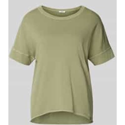 s.Oliver - female - Relaxed T-shirt met kledingstukverf en open zoom