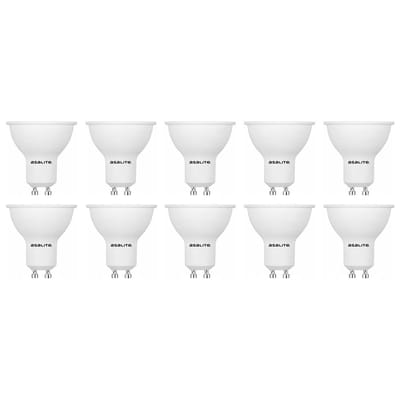 Asalite LED Lamp Spot GU10 Fitting - 5W = 37W - 430 Lumen - 4000K Neutraal Wit Licht - Niet Dimbaar - 220-240V - Ø50mm - GU10 LED Spotlamp - 10 stuks