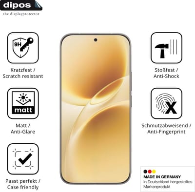 dipos – 2x Matte Pantserfolie geschikt voor Vivo V70 Elite | 9H Screenprotector