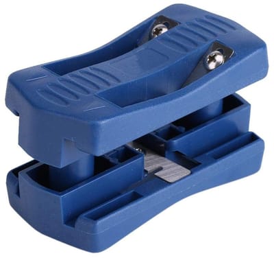 Dailygoods - Houtbewerkingsgereedschap - PVC hout kantenverlijmer - Handmatige staartafwerking - Blauw - Precisie en Comfort - Geschikt voor Houtbewer...