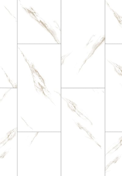 Mexen River White vinylpanelen 610 x 305 mm SPC 6,5 mm, onderlaag IXPE 1,5 mm, 4 V-groef, Jazz White