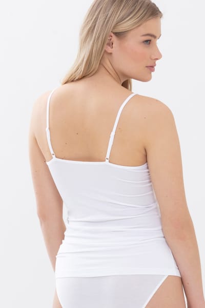Spaghetti top Serie Luise Wit