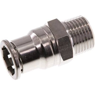16mm x R1/2'' RVS Insteekfitting Buitendraad FKM