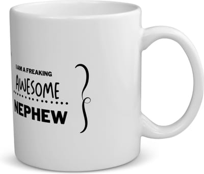 Akyol - i am a freaking awesome nephew koffiemok - theemok - Neef - beste neef - liefste neef - verjaardag - cadeau - kado - bedankje - geschenk - 350 ML inhoud