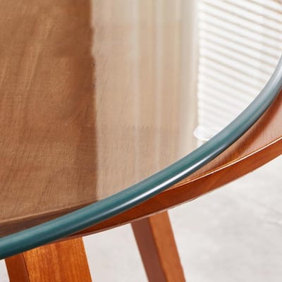 Rond Tafelblad Glas - Draaiplateau Blad - Eettafel Upgrade - Gehard Veilig Glas - 60 cm Diameter - Transparant