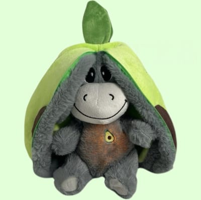 TEKROA® Breathing ezel Knuffel - Ademende Knuffel - Interactieve knuffels - Ademhaling Knuffel ezel - Kalmerend ezel Knuffel - Zacht speelgoed dat ademt met geluid reliëfpluche voor volwassenen en baby - groen