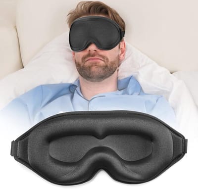 Ergonomisch 3D Slaapmasker voor Dames en Heren - Verduisterende Oogbescherming voor Thuis, Reizen en Meditatie