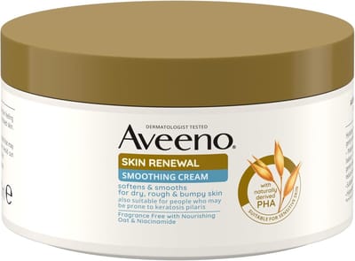 Aveeno Skin Renewal Smoothing Cream | Verbeteren van Textuur van Drog, Ruwe en Oneffen Huid, 300ml