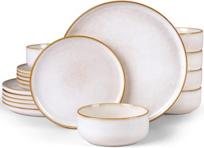 VELTRR® Serviesset 6 Persoons - Serviessets - Bordenset - Chique Bordenset - Porselein
