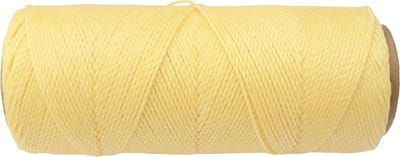 Macramé Koord - LICHT GEEL / LIGHT YELLOW - #01 - Waxed Polyester Cord - Klos ca. 173mtr - 1mm Dik