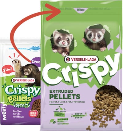 Versele-Laga Crispy Fretten pellets compleet droogvoer | 1,75 kg en 10 kg 10KG