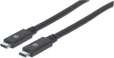 Manhattan 354905 USB-kabel USB 3.2 Gen1 USB-C stekker 2.00 m Zwart