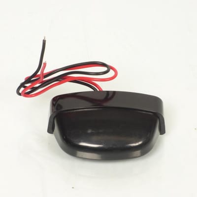 één plaatverlichting voor auto 4 led 12v zwart / metaal nieuw