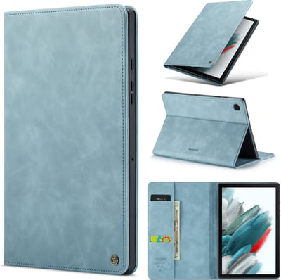 Casemania Hoes Geschikt voor Samsung Galaxy Tab A7 10.4 inch (2020) Aqua Blue - Book Cover