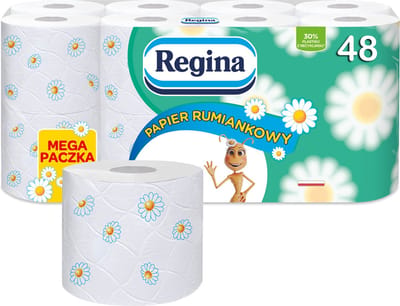 REGINA - Delicaat en duurzaam kamille toiletpapier / 48 rollen