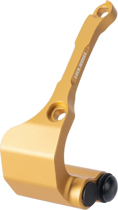 Lock Works Guardian GR100 Goud (Rechterkant - 100mm) - ART4 - Permanent gemonteerd remschijfslot - Goud