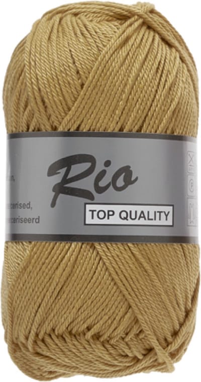 Lammy Yarns Rio Katoen garen - Zand (120) - 5 bollen van 50 gram - pendikte 3 -3,5 mm.