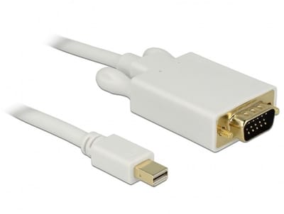 Delock - Mini DisplayPort - VGA Kabel - Wit - 3.0 meter