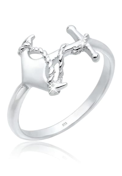 Elli - Ring - Dames Anker Symbool Maritiem Speels 925 Sterling Zilver - Dames