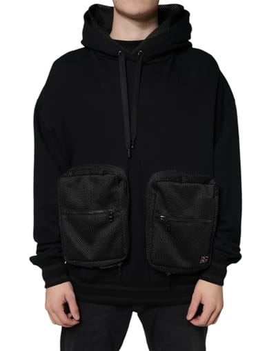 Hoodie met Mesh Zakdetails