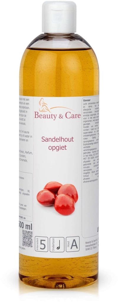 Sandelhout sauna opgietmiddel - Beauty & Care - 500 ml. new