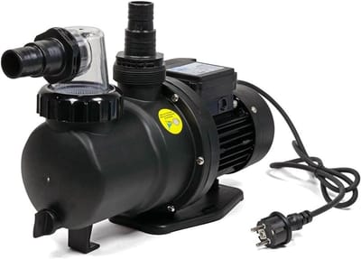 COIL Filterpompe Zwembad 8500 l/u – Circulatiepomp zwembad - zelfaanzuigend – 450W – Opvoerhoogte max. 9m - voor zwembaden tot 35m³