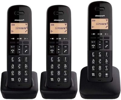 Draadloze Telefoon - Trio Set - Thuis Bellen - Valbestendig Ontwerp - 3 Handsets - Zwart