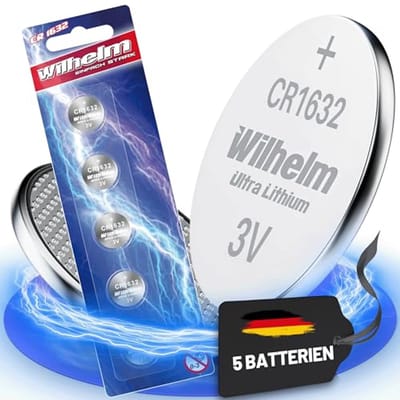 5x CR1632 Lithium Knoopcel 3V - Krachtige Batterij voor Diverse Toepassingen