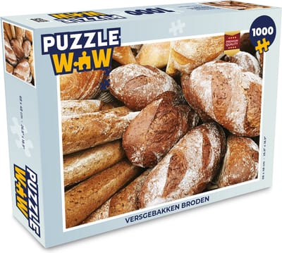 Puzzel Versgebakken broden - Legpuzzel - Puzzel 1000 stukjes volwassenen