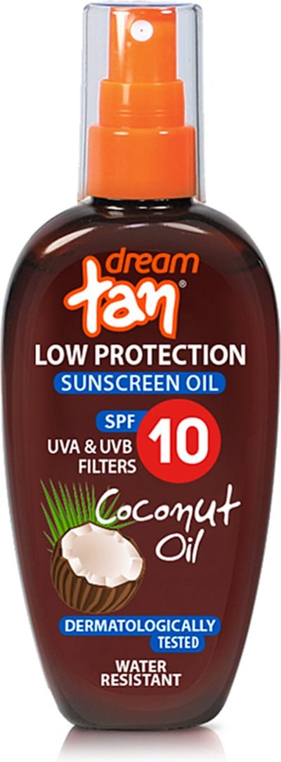 Pharmaid Dream Tan Low Protection Sunscreen Coconut Oil SPF 10 – Voor een Veilige, Gouden Bruining