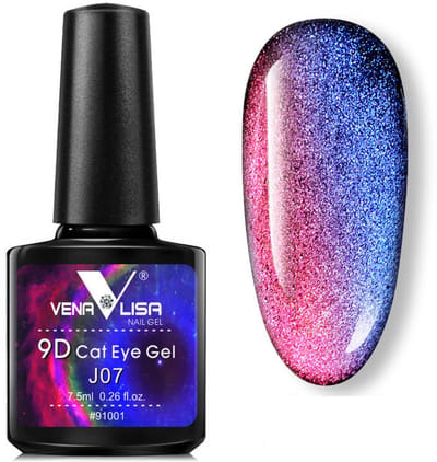 Venalisa UV Cat Eye Gellak - 7.5 ml - J07 - Glitter Gellak - Cat Eye Gellak - Gellak Cat Eye - Gellak Kleuren - Venalisa Gellak - Gellak Nagellak
